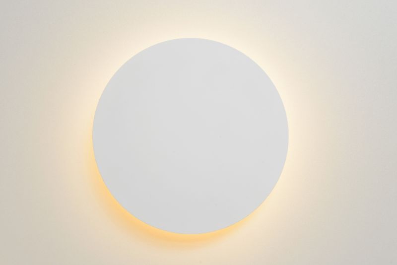 Lucide EKLYPS LED - Nástenné svietidlo - Ø 25 cm - LED - 1x8W 3000K - Biele